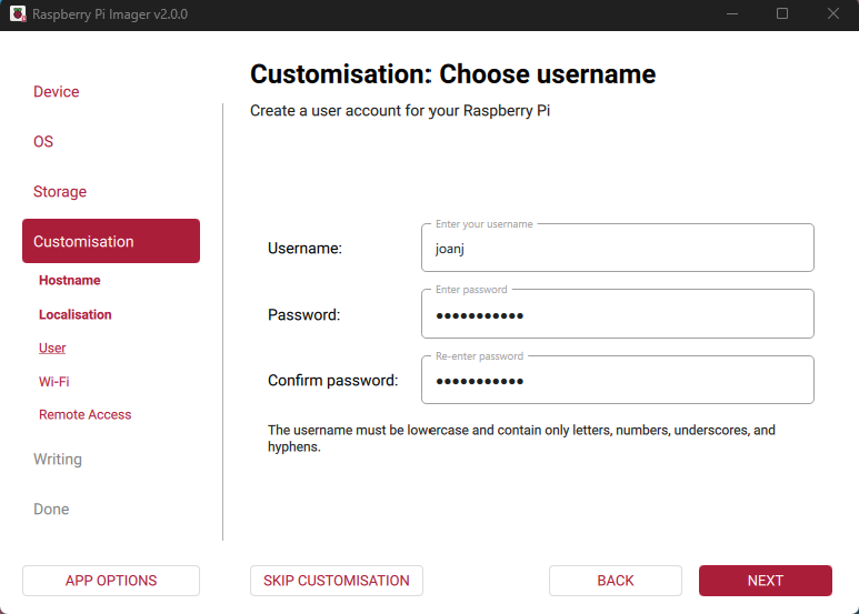 Imager OS自定义用户选项卡
